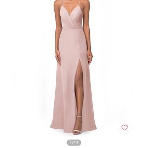 Azazie bridesmaid dress Everleigh Dusty Rose